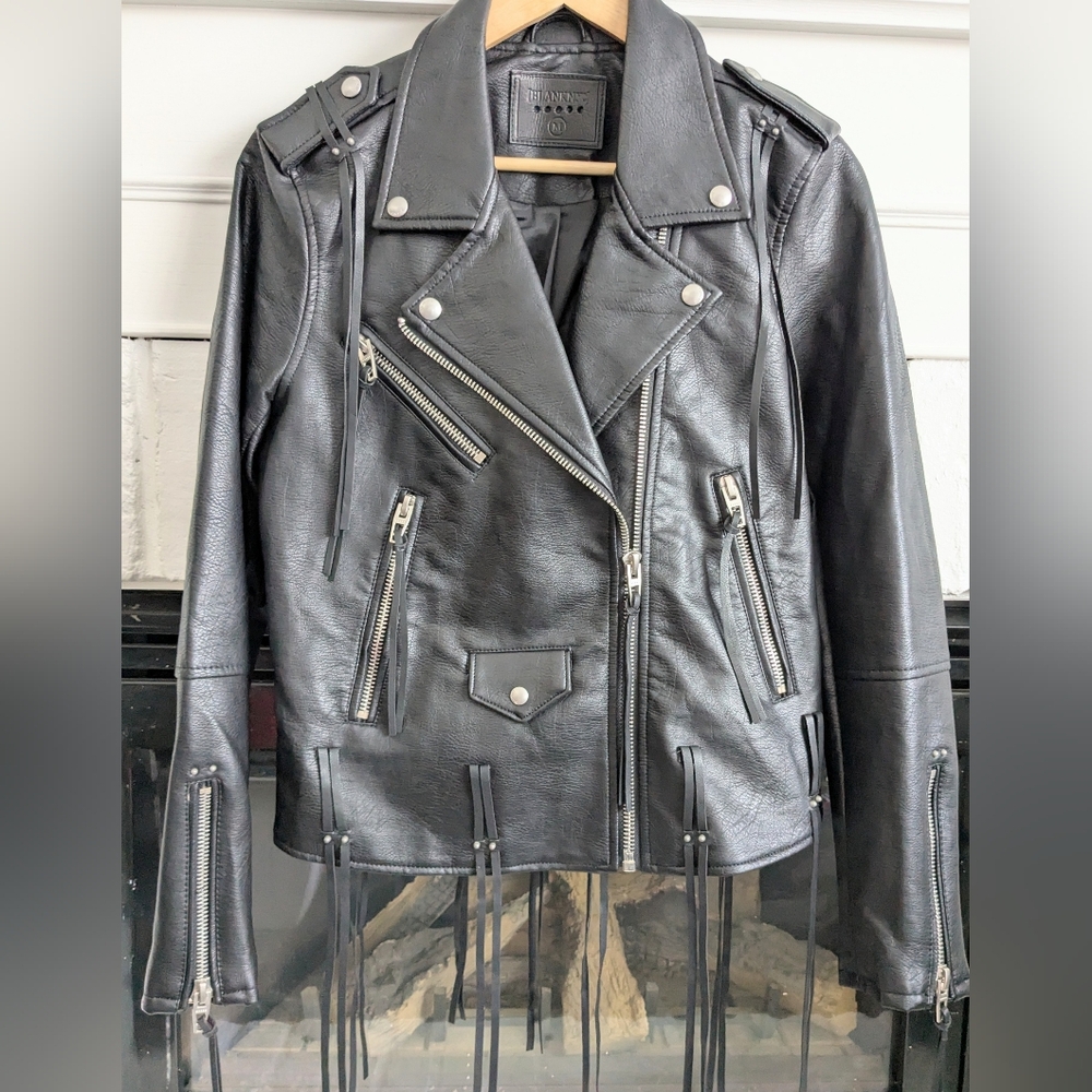BLANKNYC Moto Fringe VEGAN Leather Jacket - Biker Festival